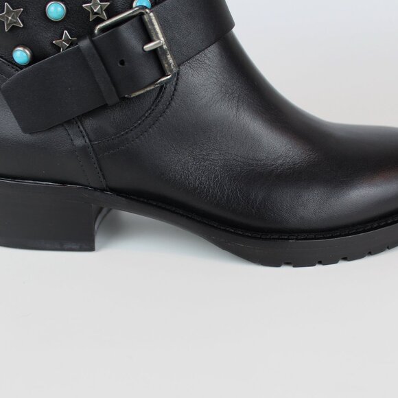 NEW Valentino Garavani Rockstud Ankle Booties – Studded Leather Moto Boot - Picture 13 of 16